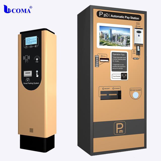 Automat na fronty karet s automatickým platebním parkovacím systémem